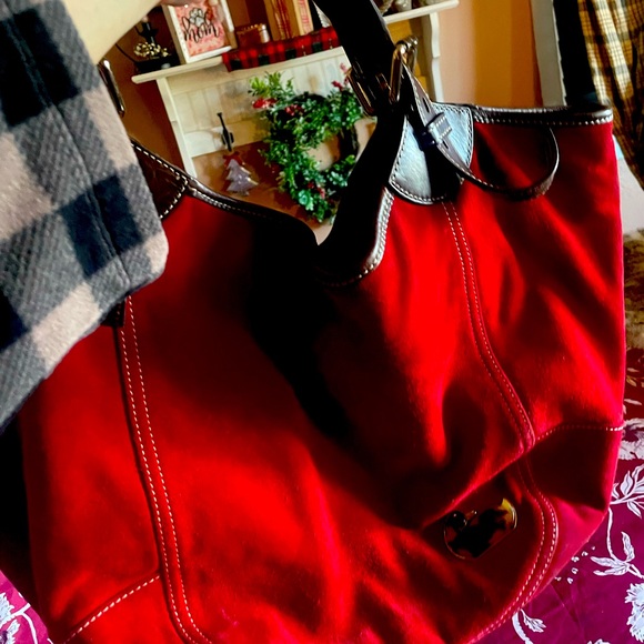 Dooney Bourke suede tote satchel - Picture 2 of 10